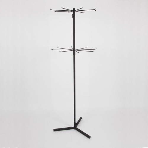 Вешало напольное с крючками двухъярусное СТ-142-2-Л(черн)