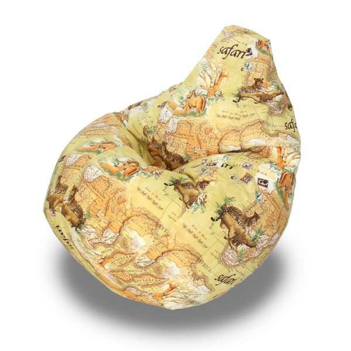 Кресло - мешок Груша жаккард Сафари 02
