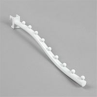 Кронштейн для овальной трубы волнообразный U8502N(бел)