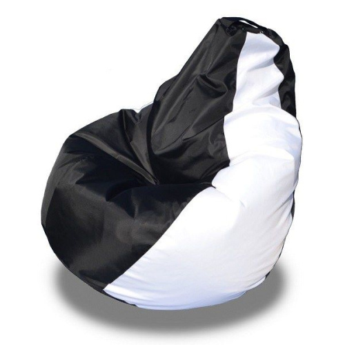 Кресло - мешок Груша оксфорд Черно-белое