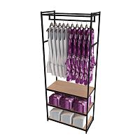 Стеллаж для магазина с полкой цвета дуб сонома A2290-11(ч/дс)