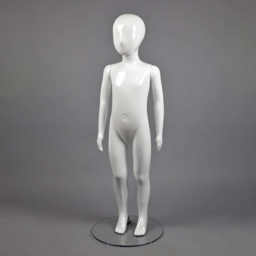 Манекен детский ростовой без лица BAM-1W