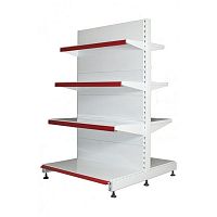 Стеллаж островной с полками двусторонний