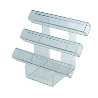 Подставка пластиковая для браслетов и часов трехуровневая, настольная, 250х210мм OL-728/3