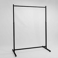 Вешало напольное для магазина одежды, черное М-ТВ-107(черн/черн)