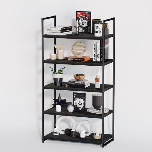 Стеллаж для магазина с черной полкой A1790-20(ч/ч)