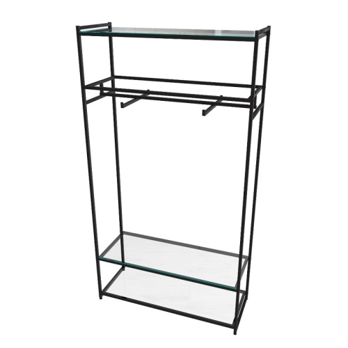 Стеллаж для магазина с полкой из стекла AС22120-12(черн) фото 2 Стеллаж для магазина с полкой из стекла AС22120-12(черн) фото 2