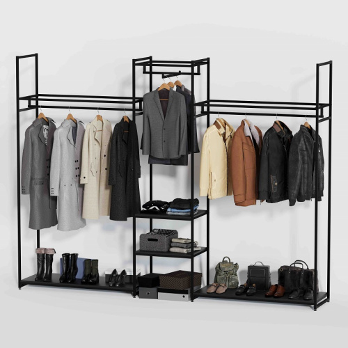 Стеллаж для магазина с черной полкой K2204(ч/ч) Стеллаж для магазина с черной полкой K2204(ч/ч)