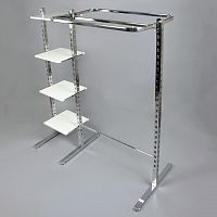 Стойка для одежды с полками ДСП, сборная STBS14